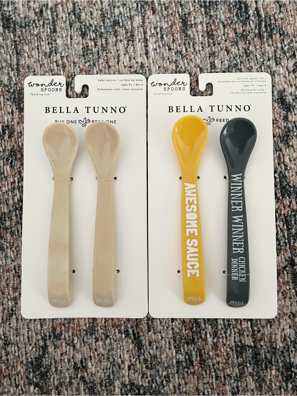 New Bella Tunno Baby Toddler Soft Kids Feeding Spoons — 2 Sets
